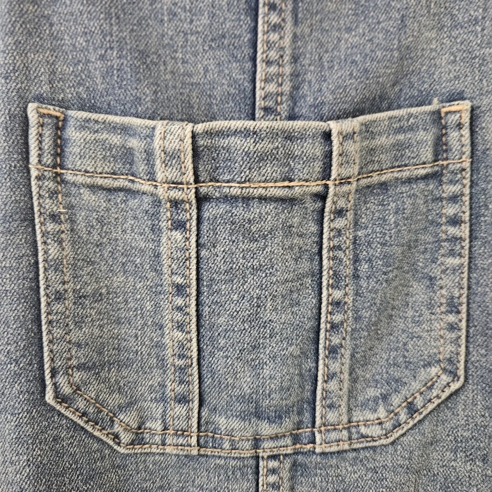6  OLD NAVY BLUE DENIM OVERALLS WOMEN'S SIZE O - Picture 9 of 10